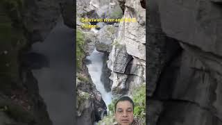 Saraswati river and Mana village gk praval ytshorts shorts upsc [upl. by Enened]