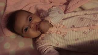 Liana cute 4 months old baby just wake up [upl. by Larentia930]