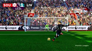 Premier League 2425  Southampton vs Liverpool  Penalty Shootout [upl. by Profant]