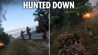 Heartpounding footage shows Ukrainians ambushing Putin’s troops as they storm deeper into Russia [upl. by Dnyletak615]