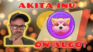 Akita Inu a new coin you can buy with algorand [upl. by Zetnwahs]