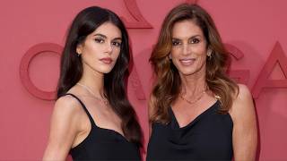 Cindy Crawford and Kaia Gerber Mastered Mother Daughter Style With Matching LBDs in Paris [upl. by Attennhoj676]