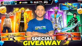 Road To 16 Million Special Indias Biggest Giveaway Free Fire Live [upl. by Aan937]