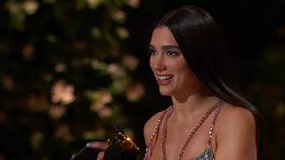 Dua Lipa Wins Best Pop Vocal Album  2021 GRAMMY Awards Show Acceptance Speech [upl. by Beekman]