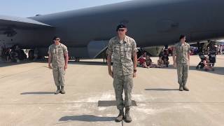 USAFA Sabre Drill Team quotKryptonitequot at Offutt Air amp Space Show 2018 [upl. by Coriss]