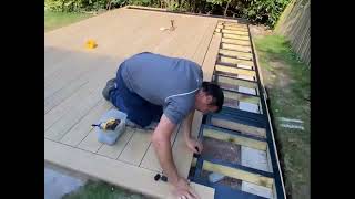 How we fit Millboard decking area [upl. by Iramat]