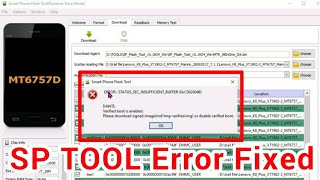 SP TOOL ERROR STATUS SEC INSUFFICIENT BUFFER 0xC002004BSmart Phone Flash Tool Error FIXEDSOLUTION [upl. by Virg]