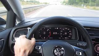 Golf 7 Act Info Display 20 TDI DSG150 PS0240 kmh Acceleration 7DSG Variant Highline HD [upl. by Baillieu]