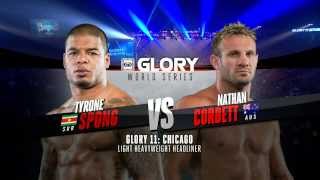 GLORY 11 Chicago  Tyrone Spong vs Nathan Corbett Full Video [upl. by Copp927]