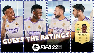 Vini Jr Carvajal Asensio amp Militão guess FIFA 22 RATINGS  Real Madrid [upl. by Drawyah851]