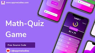 MATH QUIZ GAME  ANDROID STUDIO KOTLIN   FREE SOURCE CODE  EASY IMPLEMENTATION [upl. by Euton]