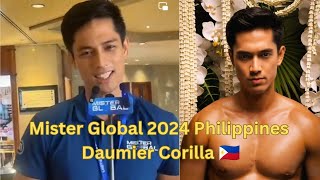 JUST IN Mister Global Philippines 2024 DAUMIER CORILLA 1st Thailand Interview at Mister Global 2024 [upl. by Ecienaj14]