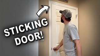 How to Fix a Sticking Door [upl. by Lleddaw304]