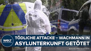 POTSDAM Wachmann in Asylbewerberunterkunft getötet  Polizei fahndet nach Tätern [upl. by Marguerie]