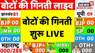 Counting of Votes Live Maharashtra Election Results 2024  Jharkhand Election Results 2024 UP News [upl. by Arriec]