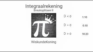 Integraalrekening Breuksplitsen 2 [upl. by Shatzer]