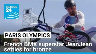 Paris Olympics Argentinas Jose Torres Gil wins BMX gold as Frances JeanJean settles for Bronze [upl. by Skipton]