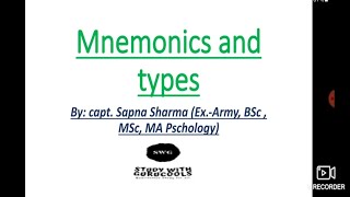 Mnemonic method to improve memory and recall [upl. by Henigman215]