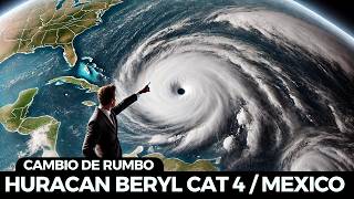 BOLETIN URGENTE HURACAN BERYL SE FORTALECE SERA CAT 4 Y CAMBIA LA TRAYECTORIA [upl. by Lenka]