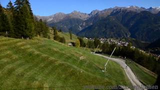 Seilbahn Fliegen in Serfaus 2011 serfaus cable car [upl. by Avril675]