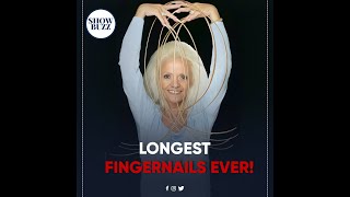 Lee Redmond Longest fingernails female on a pair of hands ever [upl. by Emse]