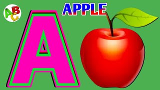 Abc Kids Learning Video  Abc kids rhymes  English Rhymes  A for Apple  ABC Phonics Song [upl. by Vtehsta265]