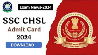 SSC Admit Card OUT  SSC 102 CHSL Tier II Admit Card 2024 [upl. by Fakieh383]