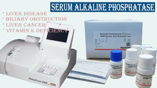 Alkaline Phosphatase Test  Performed by SemiAutomated Biochemistry Analyzer Humalyzer3000 [upl. by Iidnarb]