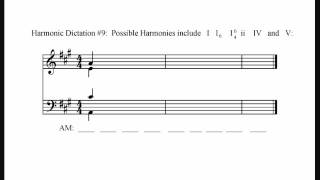 Harmonic Dictation 9 Moderate [upl. by Milburr130]