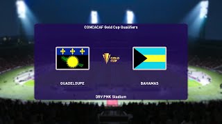 ⚽ Guadeloupe vs Bahamas ⚽  CONCACAF Gold Cup Qualifiers 03072021  PES 2021 [upl. by Hedelman]