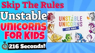 How To Play Unstable Unicorns For Kids [upl. by Sirroned982]