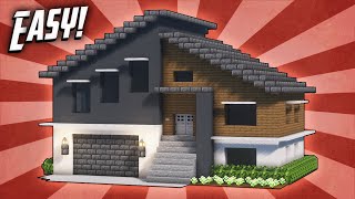 Minecraft How To Build A Modern Suburban House Tutorial 9 [upl. by Eninnaej732]