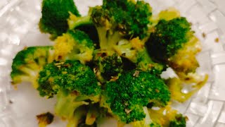 Diet and healthy recipe  roasted butter broccoli delicious food  instant recipe 15mins me taiyar [upl. by Annohs]