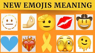 New Emojis Meaning Part 2  WhatsApp emojis meaning  Emojis meaning in English [upl. by Htennek623]