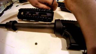 M4 AR15 forearm and grip installation quad rail [upl. by Mutat]