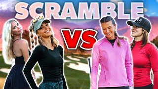 2v2 Golf SCRAMBLE  Mia Baker amp Karol VS Claire Hogle amp Sarah  WHO WILL WIN  Rams Hill Golf Club [upl. by Sommers676]