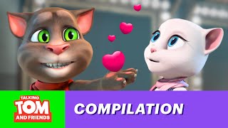 Talking Tom amp Friends  Top 5 Almost Romantic Scenes [upl. by Howzell]