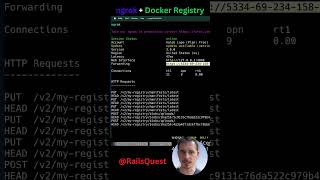 Docker  ngrok  Magic ✨ Registry Setup Hack Rails Shorts webdesign [upl. by Aicad392]