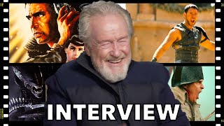 Ridley Scott Talks NAPOLEON and Look Back At His Most Iconic Movies  INTERVIEW [upl. by Jorie342]