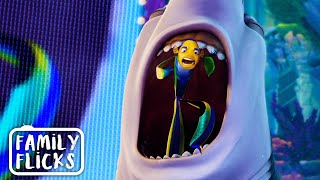 The Shark Slayer Oscar Vs Lenny  Shark Tale 2004  Family Flicks [upl. by Son]