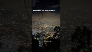 Night View of Bogota from the Teleférico de Monserrate bogota colombia traveldiaries travel [upl. by Luthanen547]