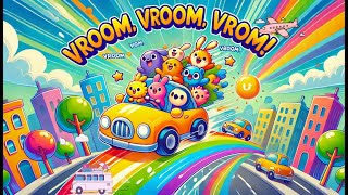 🚗 Zoom Zoom Fun Car Ride Song for Kids 🚦  Vroom Vroom SingAlong 🚕 CarSong KidsSongs [upl. by Arel635]