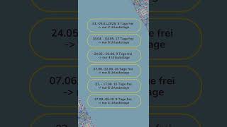 Urlaub 2025 planen  Nutze die Feiertage richtig  clevere Urlaubsplanung für 2025 [upl. by Hgiel678]