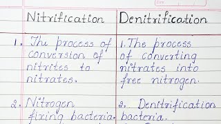 Difference between Nitrification and Denitrification [upl. by Kyle469]