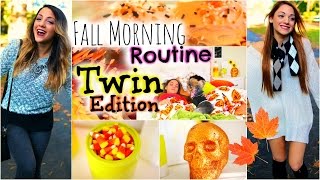 Niki and Gabis Fall morning routine 2014  Twin Edition [upl. by Nosreip]