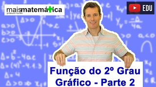 Função do Segundo Grau Função Quadrática Gráfico Parábola Aula 6 de 9 [upl. by Nwahsed]