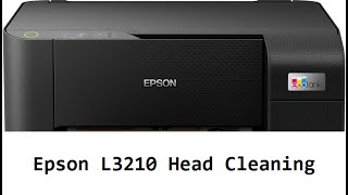 epson l3210 head cleaning [upl. by Ledoux]