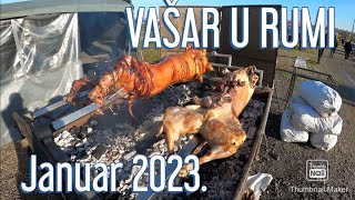 Vašar u Rumi  Rumski vašar januar 2023 god ponedeljak 212023 obilazak RelaxSerbia [upl. by Muraida]