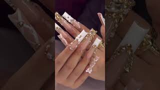 nail techs what do you charge for  💗 nails naildesign trending [upl. by Learrsi]