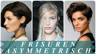 Coole frisuren asymmetrisch frauen 2018 [upl. by Aneerb]